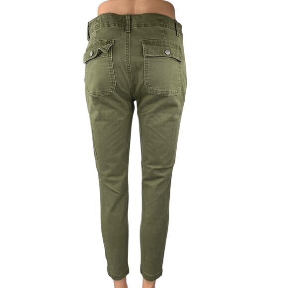 GAP Women's Olive Green Mid Rise Skinny Leg Ankle Boyfriend Jeans Pants Size 4 - Picture 3 of 6